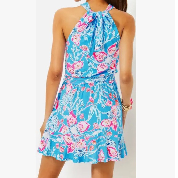 Lilly Pulitzer Camri Halter Romper NWT - Picture 3 of 5